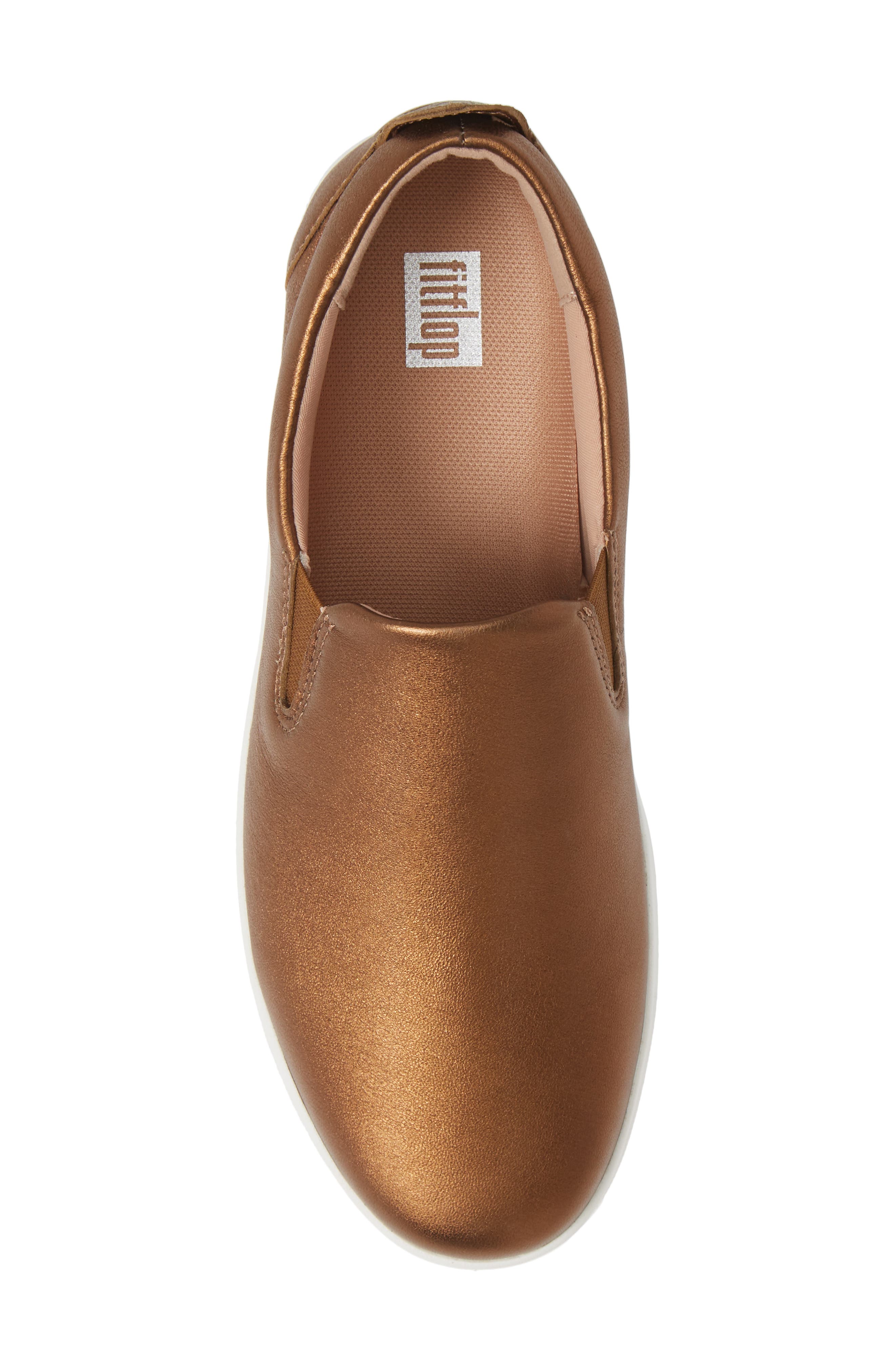 Sania Skates Slip-On Sneaker, Alternate, color, BRONZE LEATHER