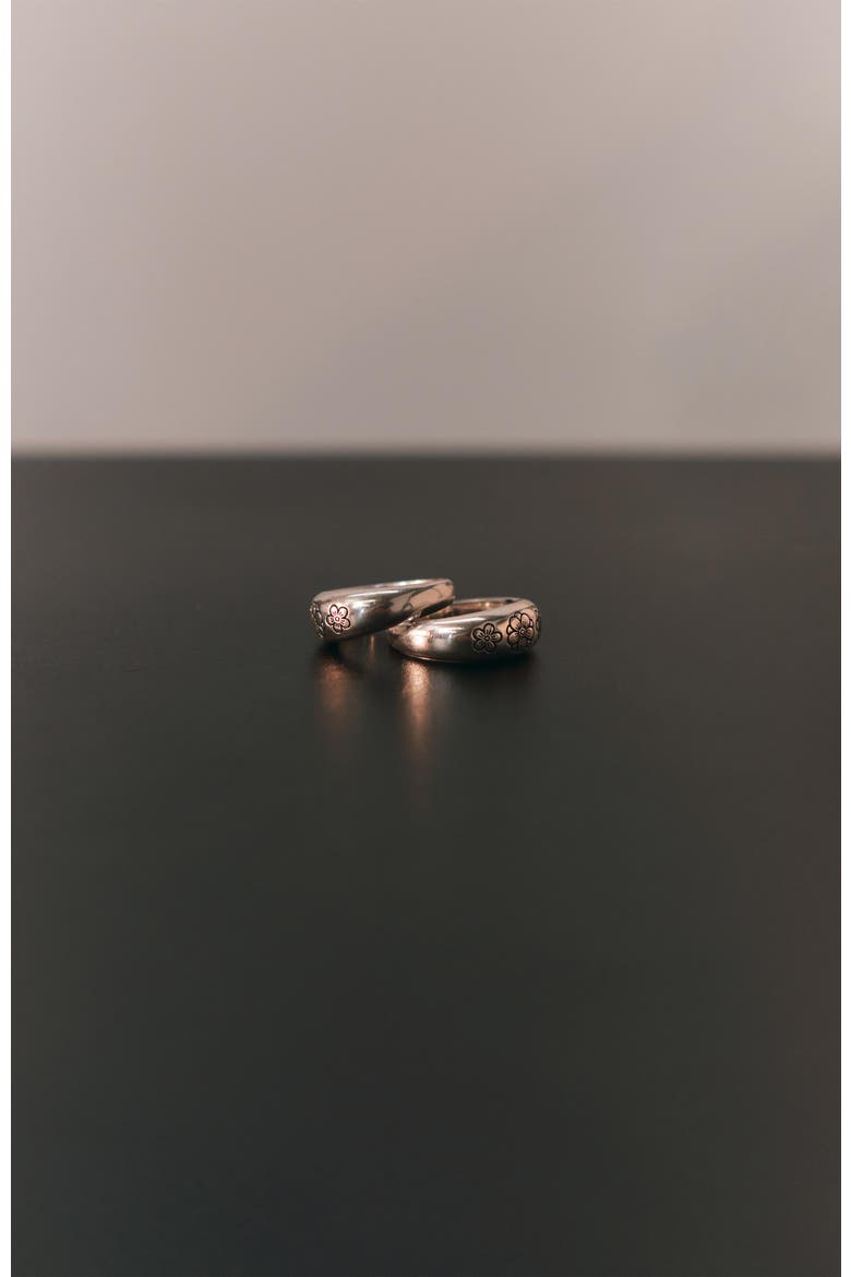 Ehwa Floral Dome Ring, Alternate, color, Silver