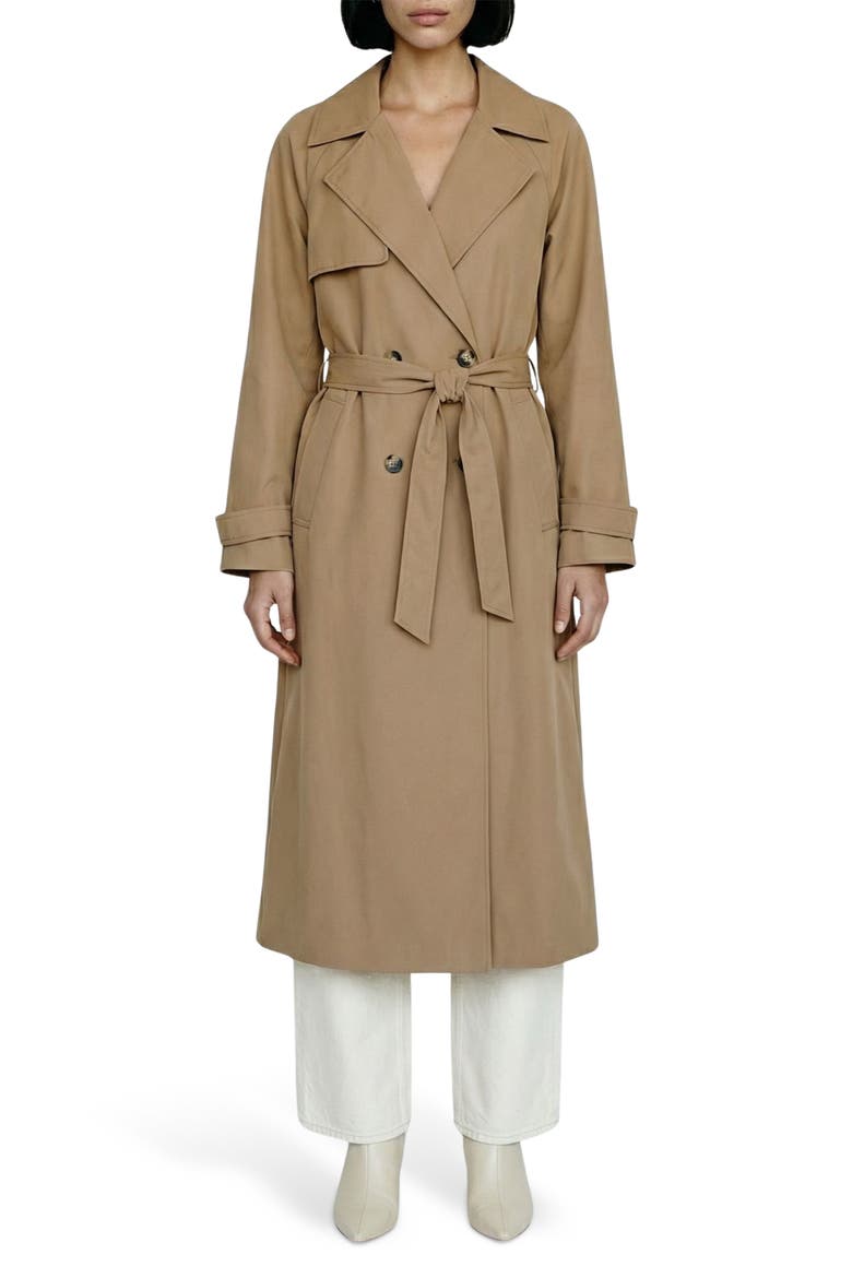 Tessa Trench Coat, Main, color, KELP