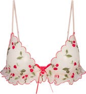 SKIMS Embroidered Tulle Micro Triangle Bra