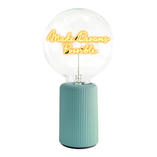 Mitb Make Dreams Possible Portable Table Lamp In Blue