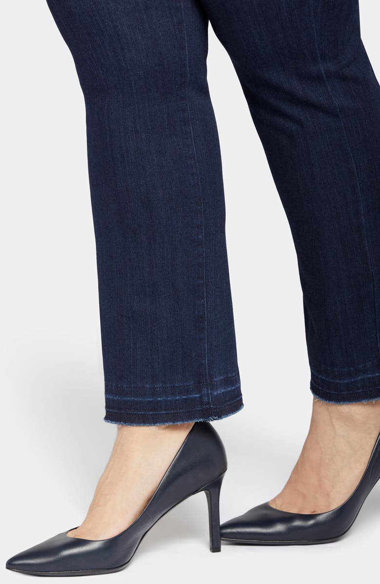 NYDJ The High Waist Release Hem Straight Leg Jeans, Alternate, color, Highway