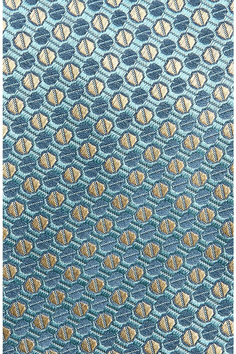 Neat Silk Tie, Alternate, color, GREEN