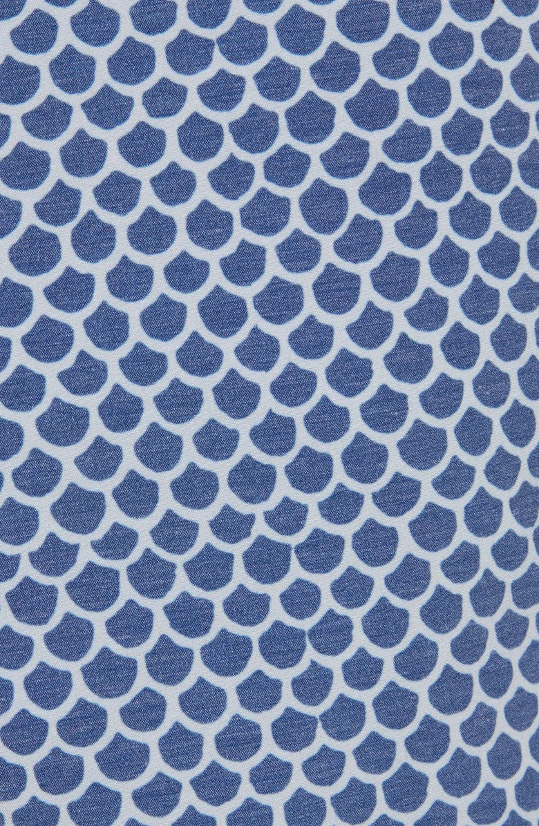 Faherty Scallop Print Board Shorts, Alternate, color, Fish Scale Batik