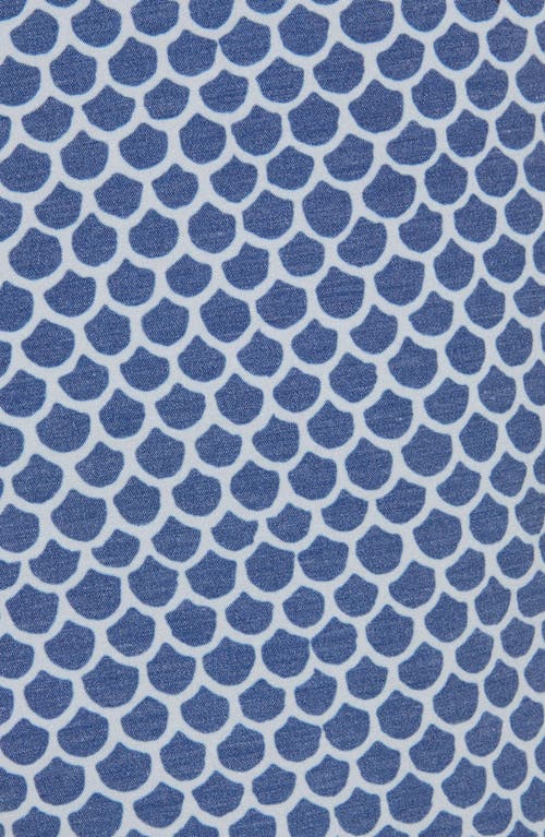 Faherty Scallop Print Board Shorts In Fish Scale Batik