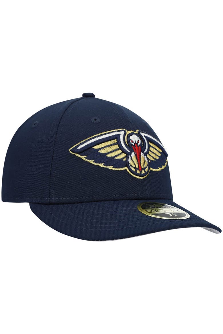Men's New Era Navy New Orleans Pelicans Team Low Profile 59FIFTY Fitted Hat, Alternate, color, Navy
