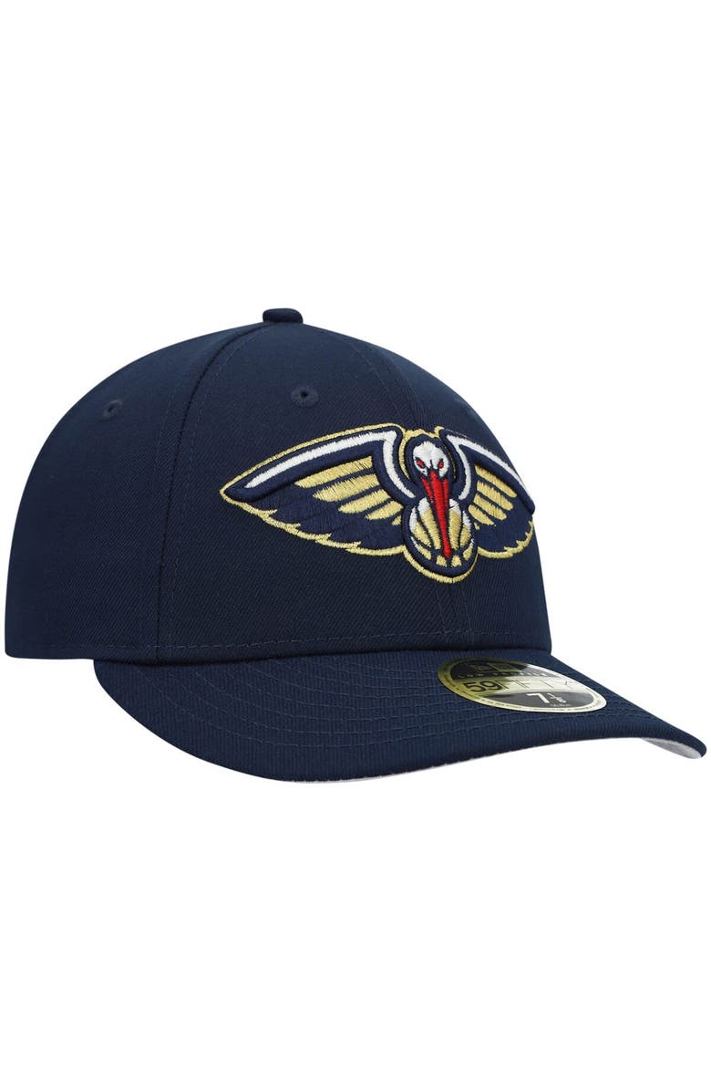 New Era Men's New Era Navy New Orleans Pelicans Team Low Profile 59FIFTY Fitted Hat, Alternate, color, Navy