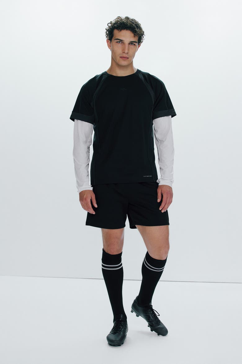 Football Shorts With Drymove, Main, color, Black
