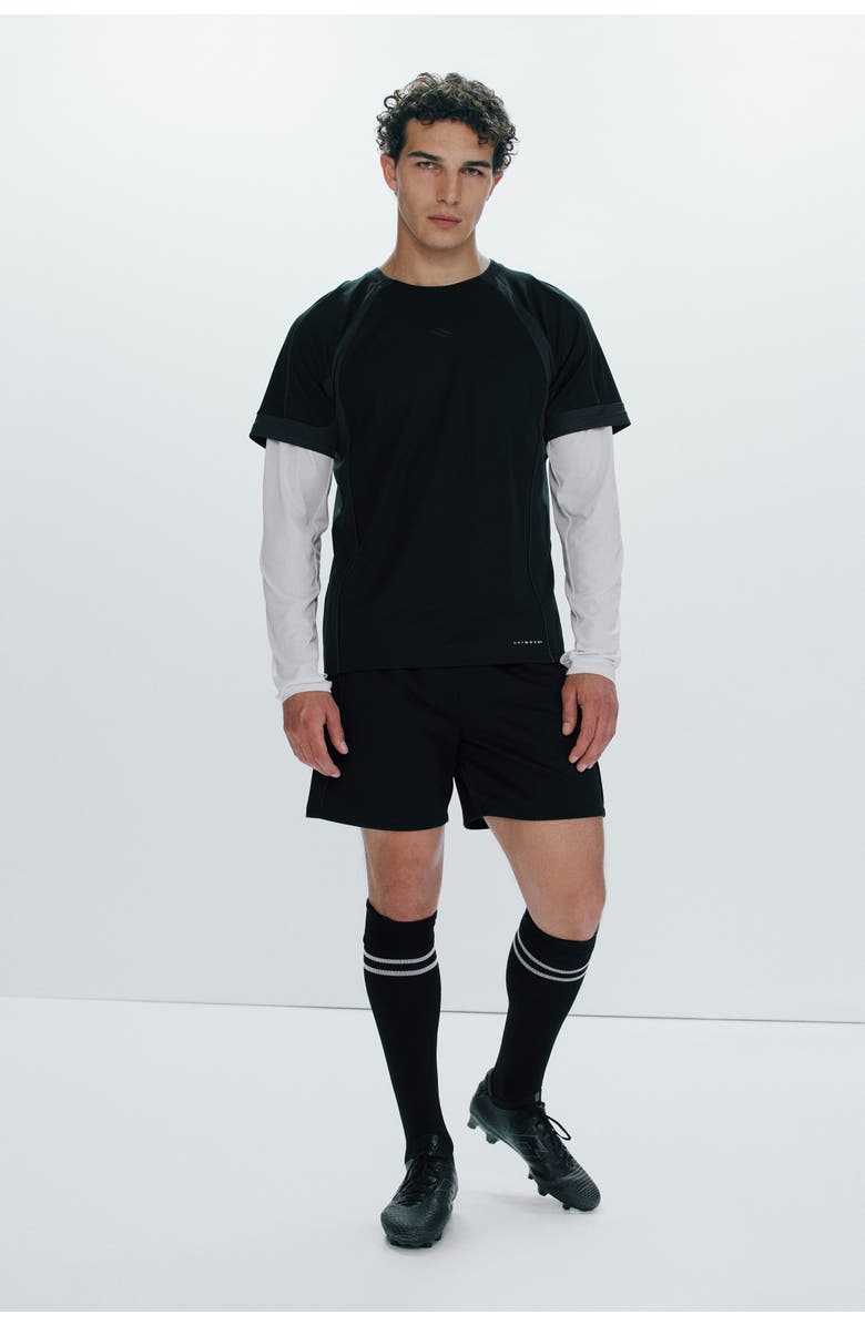 H&M Football Shorts With Drymove, Main, color, Black