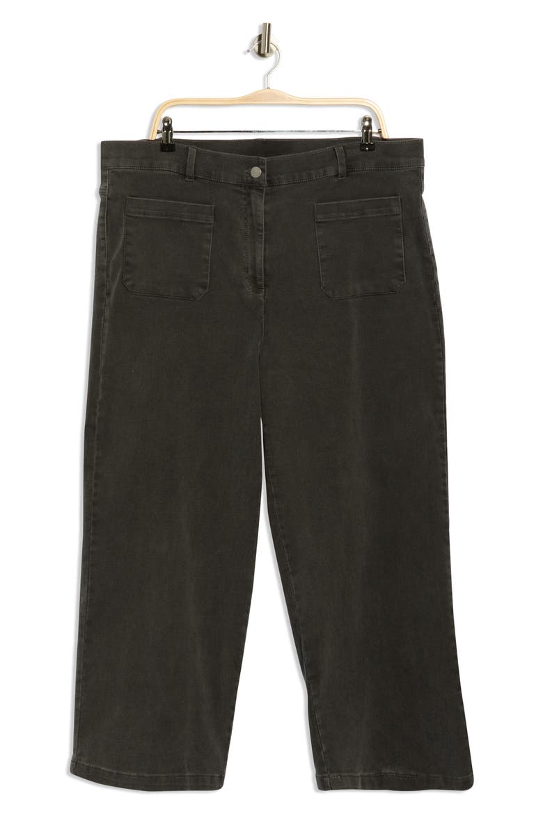 French Terry Denim Look Pants, Main, color, SMOKE