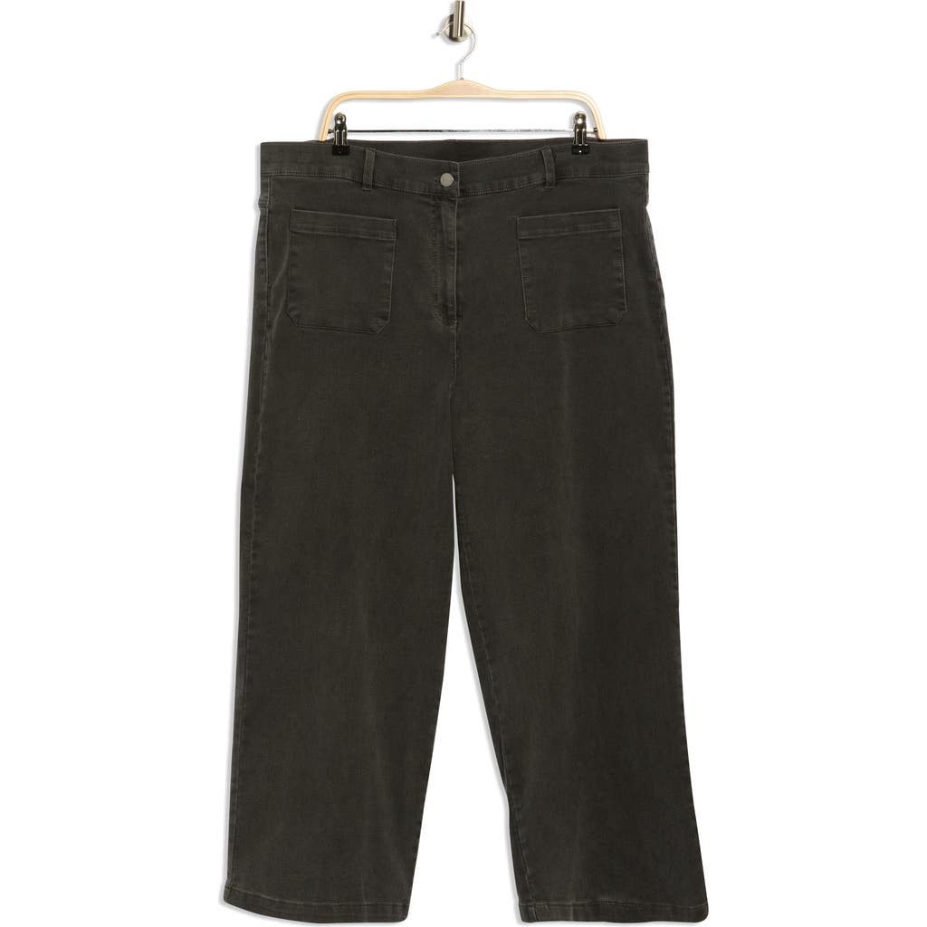 Ruby Rd. Ruby Rd French Terry Denim Look Pants In Black