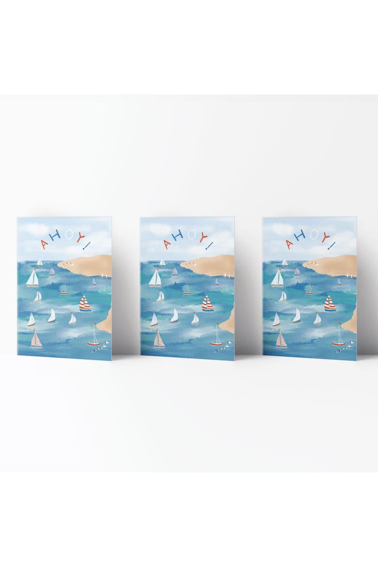 Everyday Greeting Card Pack (3ct) "Ahoy", Main, color, Multi-Pack