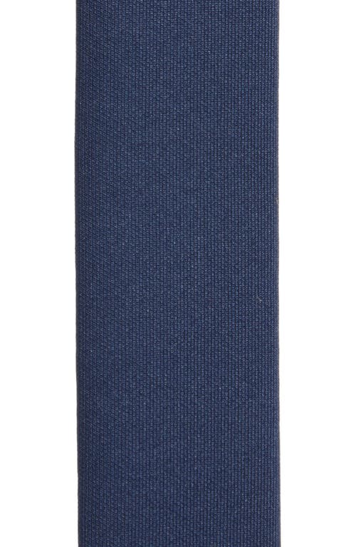 Cole Haan Neoprene & Leather Tip Belt In Blue