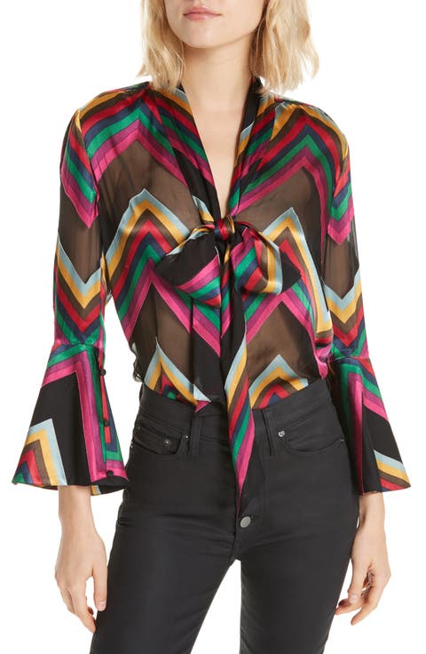 Alice + Olivia Meredith Bow Blouse