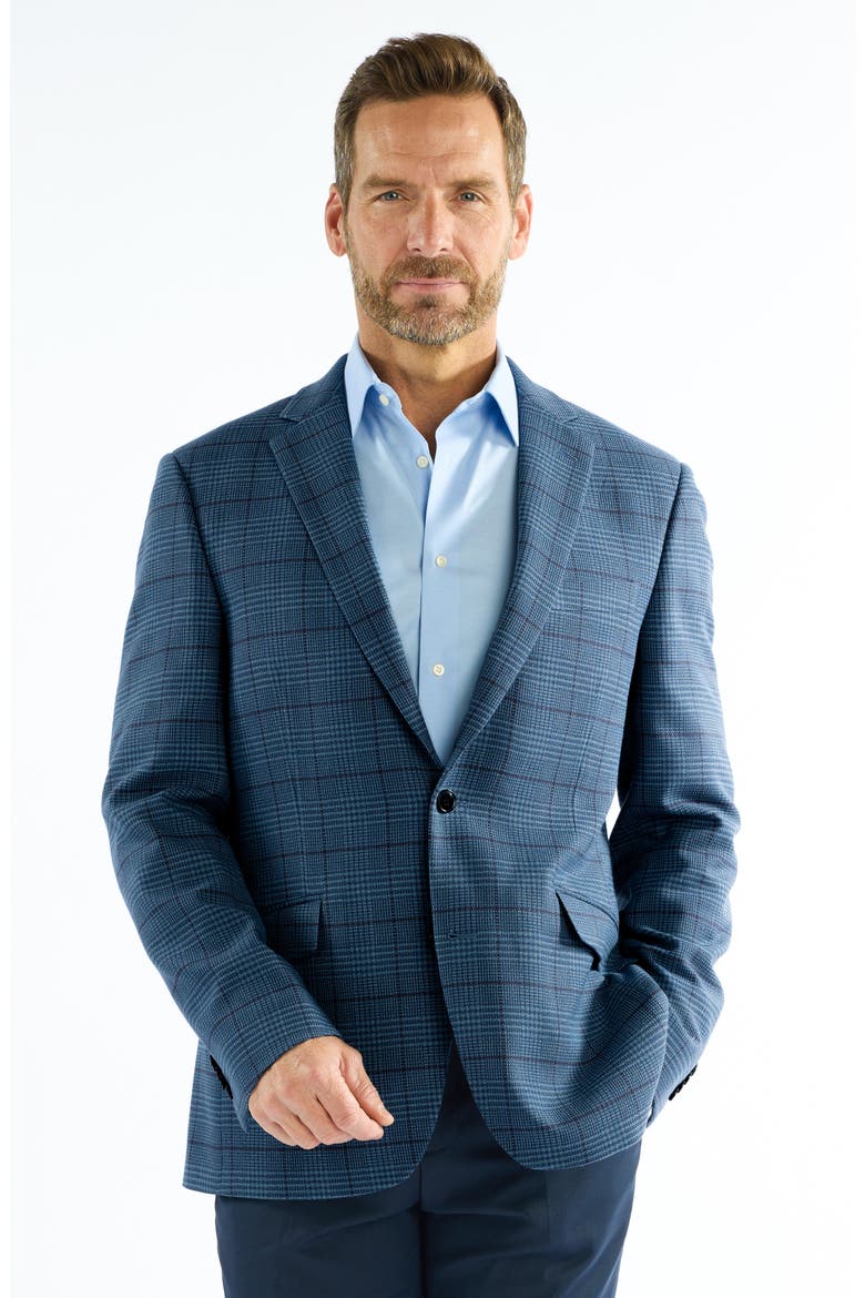 Mayfair Windowpane Sport Coat, Alternate, color, BLUE