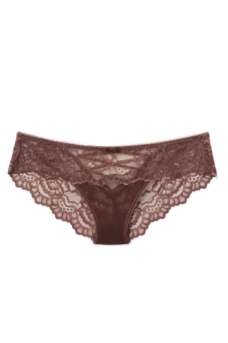 Enny Bikini Panties, Alternate, color, Dark brown