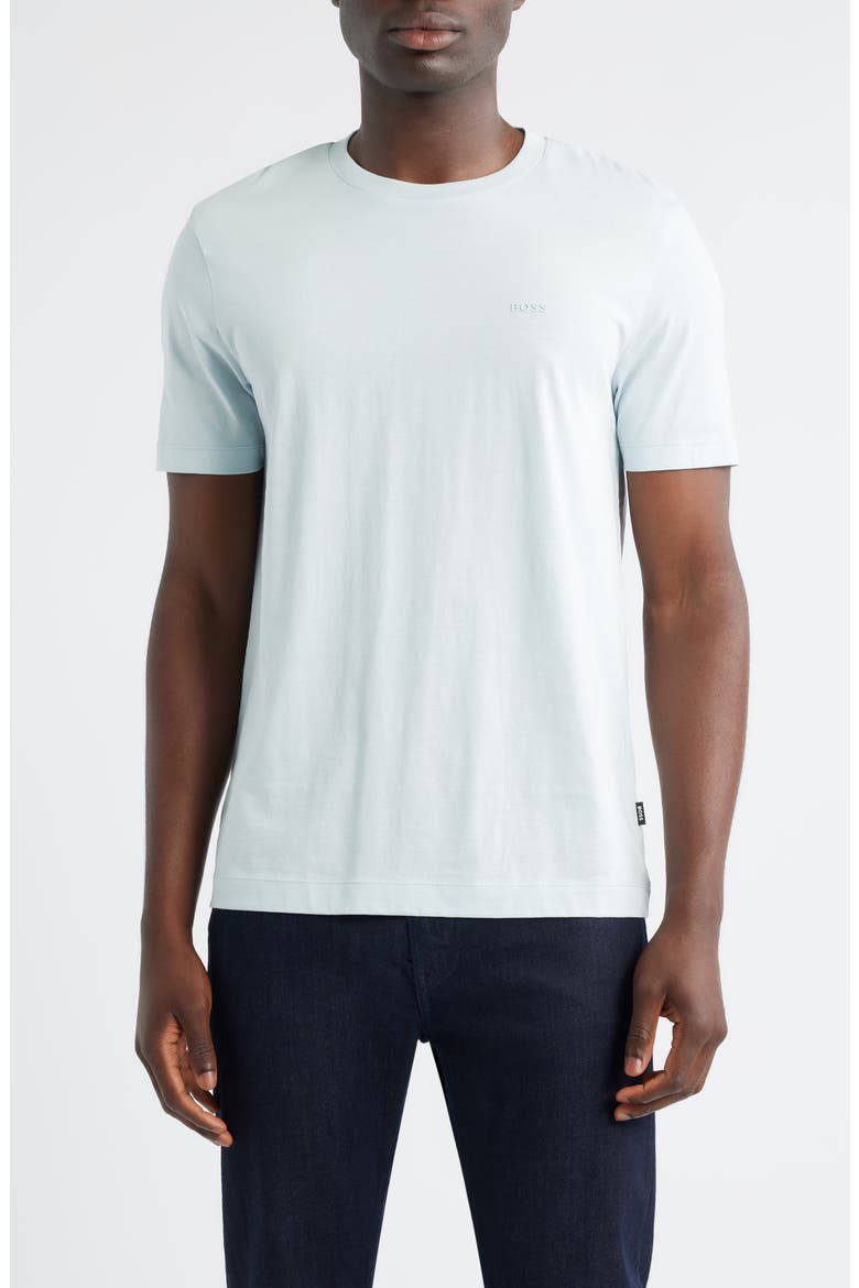 Thompson Heathered T-Shirt, Main, color, LIGHT/ PASTEL BLUE