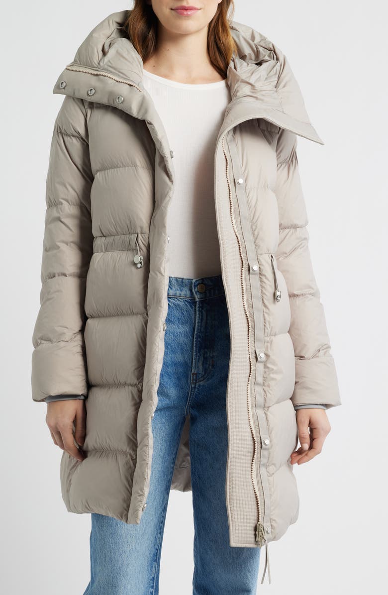 Canada Goose Montgomery Tonal Label 750 Fill Power Down Coat, Alternate, color, Limestone - Calcaire