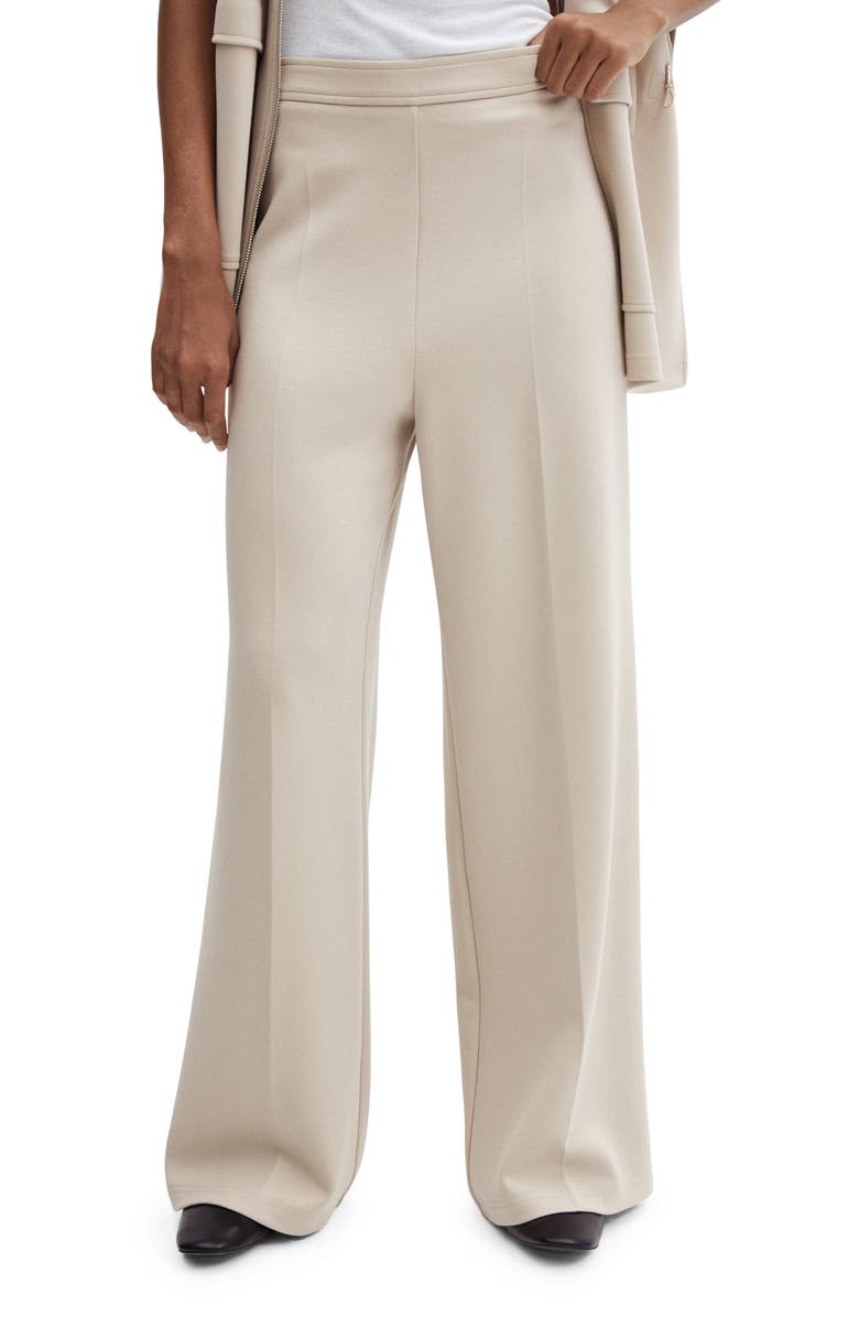 MANGO High Waist Wide Leg Pants, Main, color, 