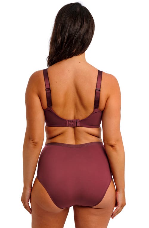 Fantasie Demure Underwire Molded Bra In Burgundy