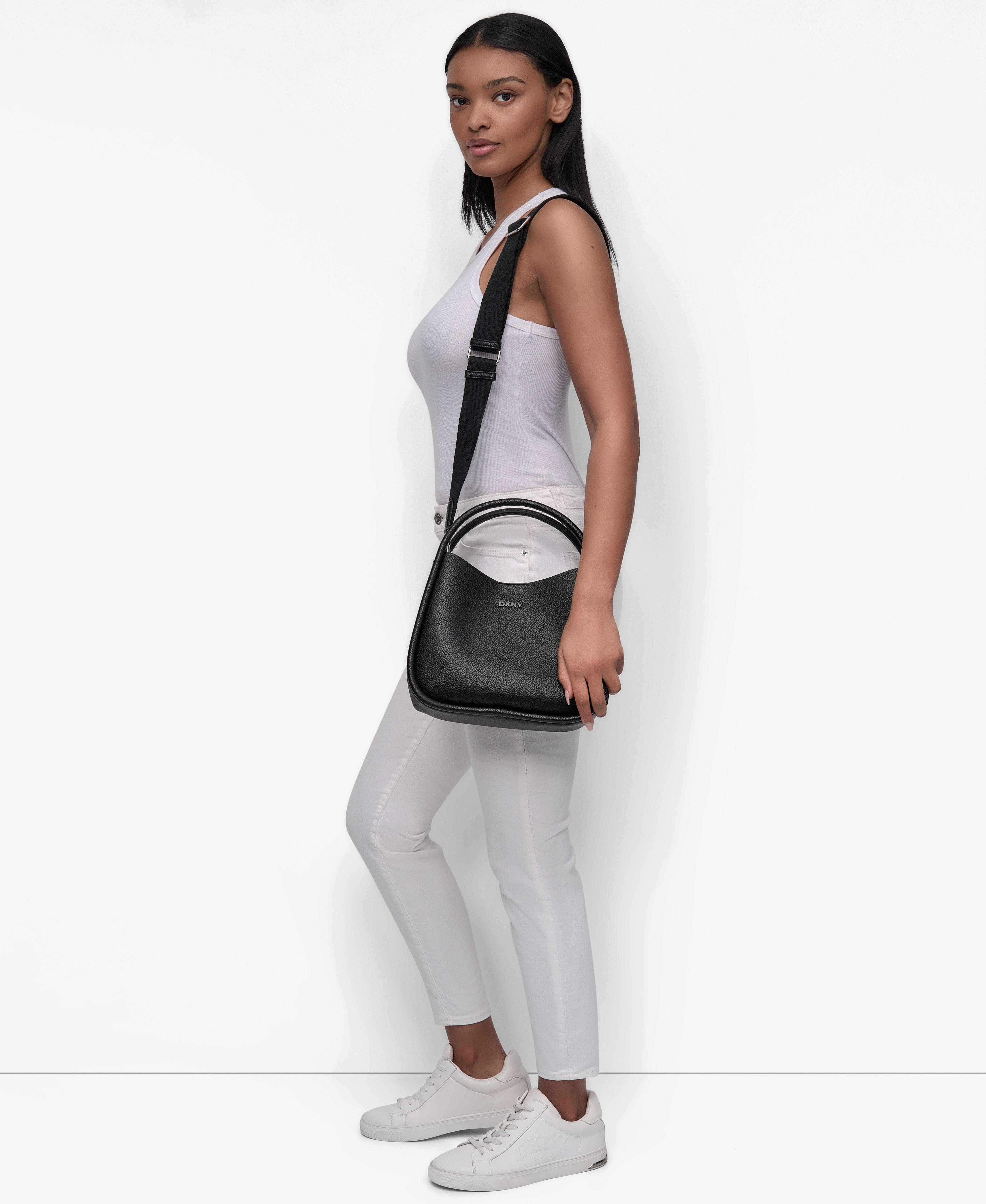 CAPRI MD HOBO, Alternate, color, BLACK/ SILV