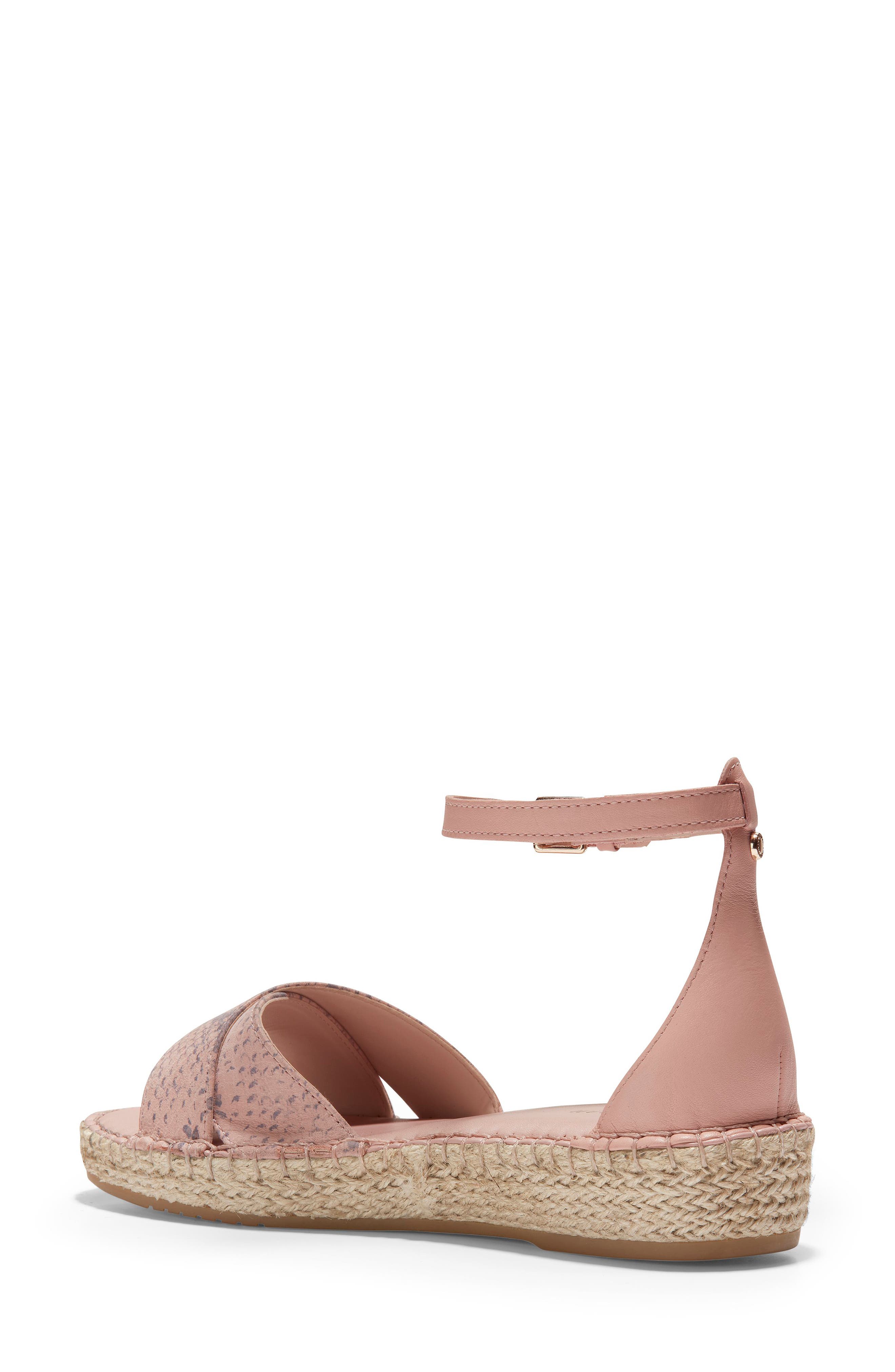 Cloudfeel Espadrille Sandal, Alternate, color, MAHOGANY ROSE LEATHER
