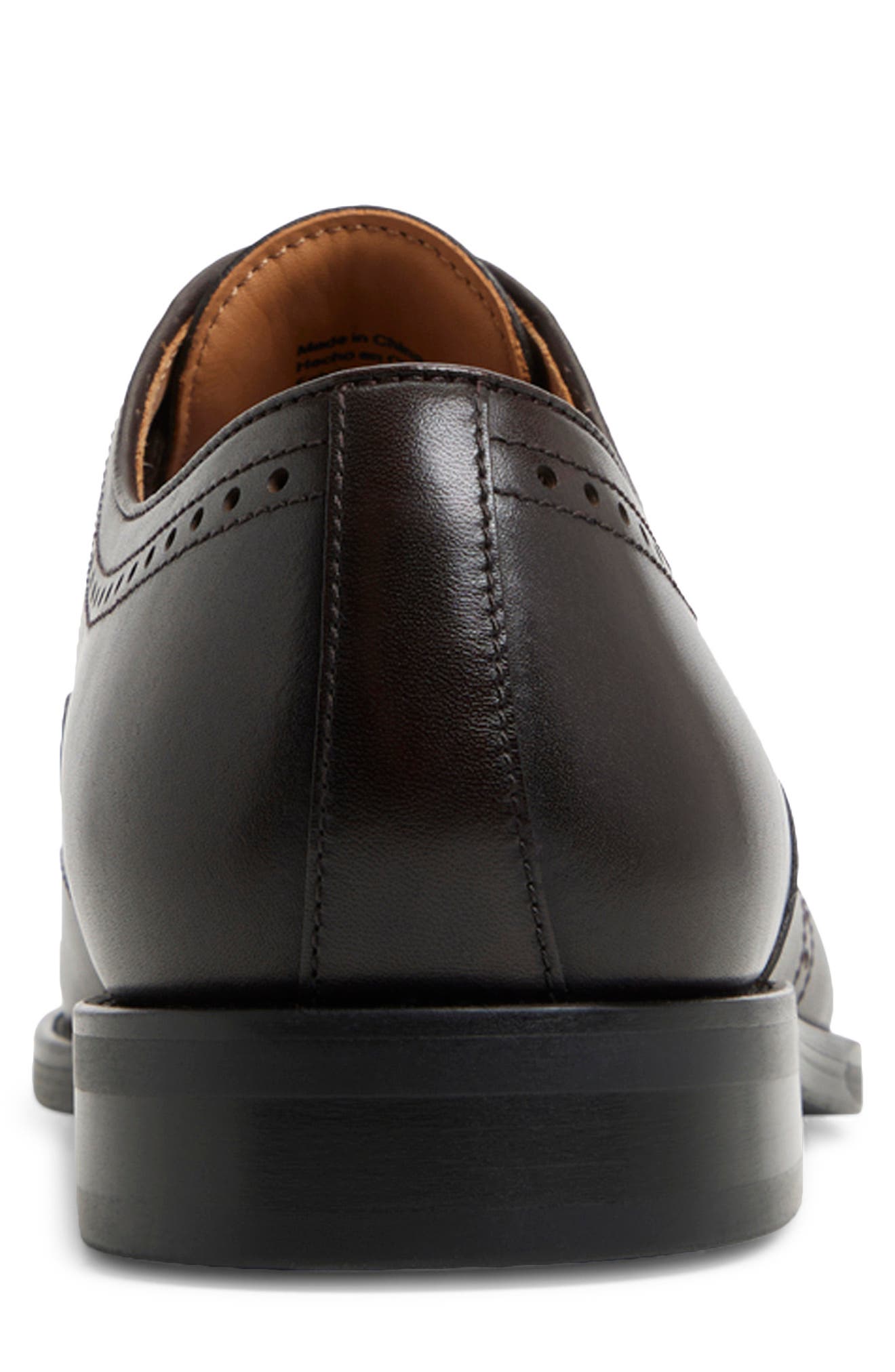 Brooks Brothers Macarthur Wingtip Oxford, Alternate, color, Dark Brown