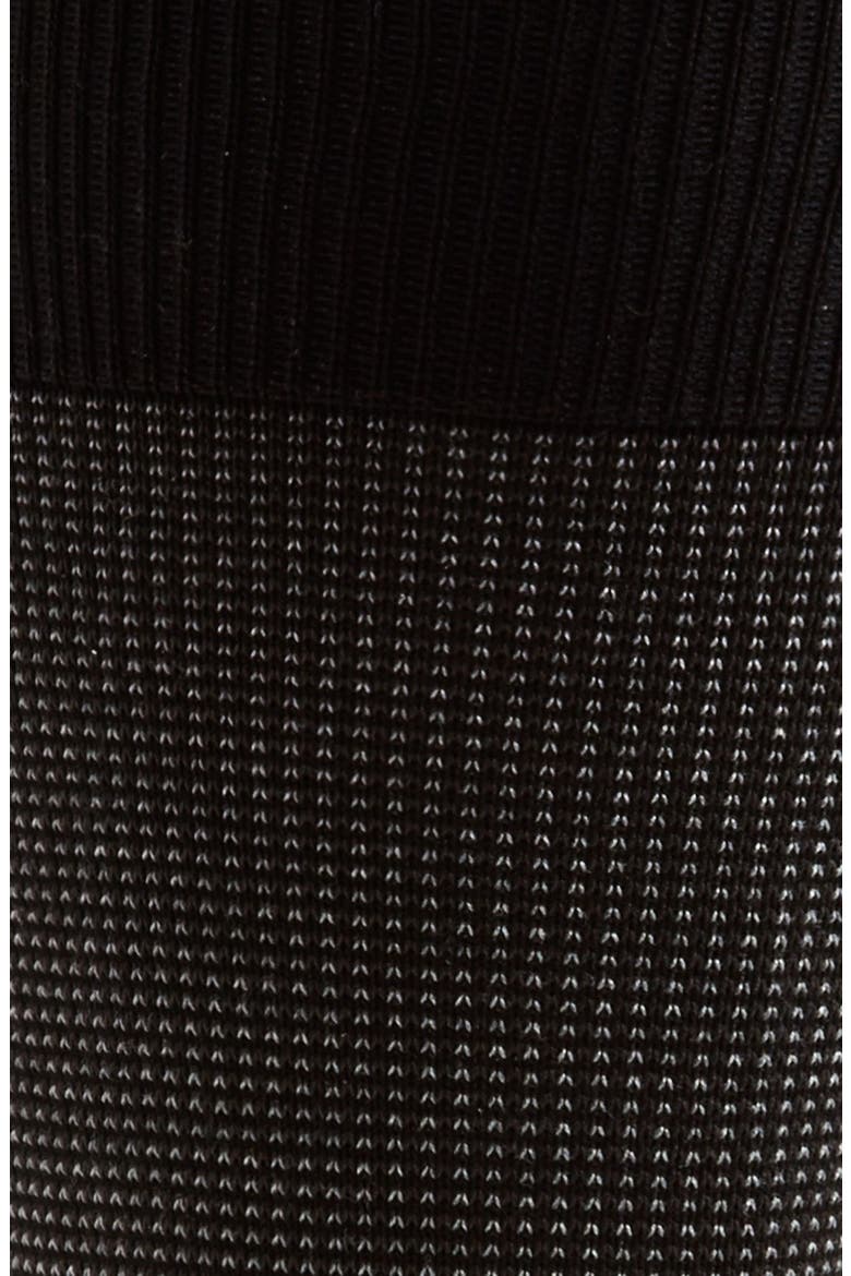 Tewkesbury Cotton Blend Bird's Eye Dress Socks, Alternate, color, BLACK