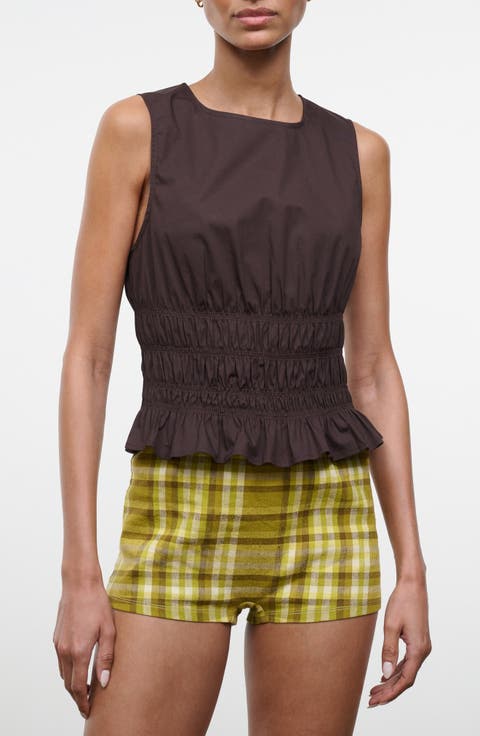 Culver Smocked Sleeveless Top