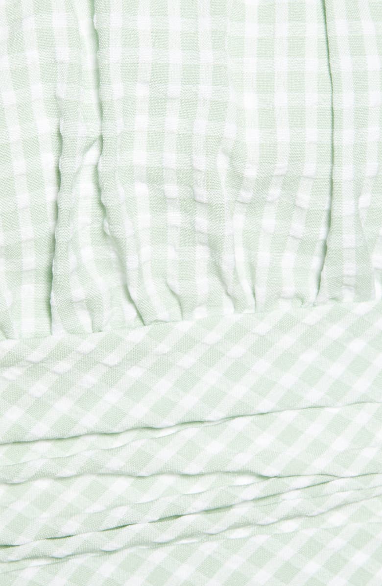 BLANKNYC Gingham Tie Shoulder Crop Top, Alternate, color,