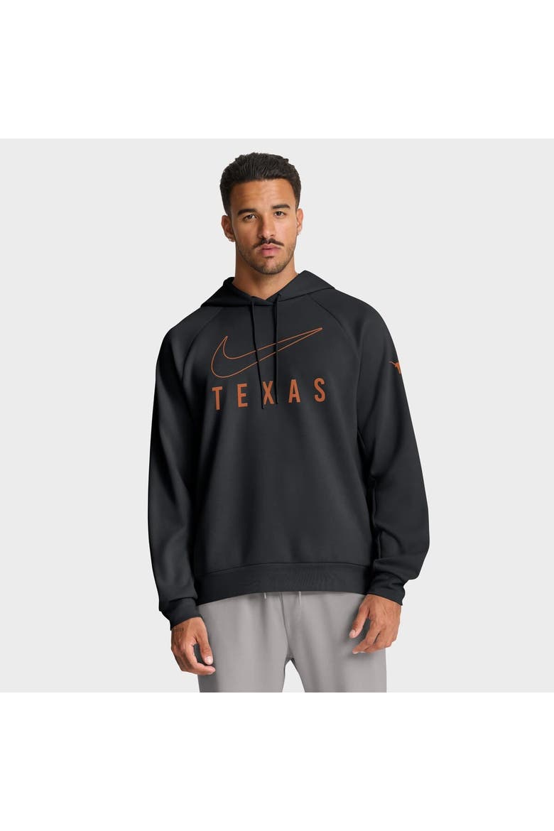 Men's Nike Black Texas Longhorns Premium Raglan Performance Pullover Hoodie, Alternate, color, Black