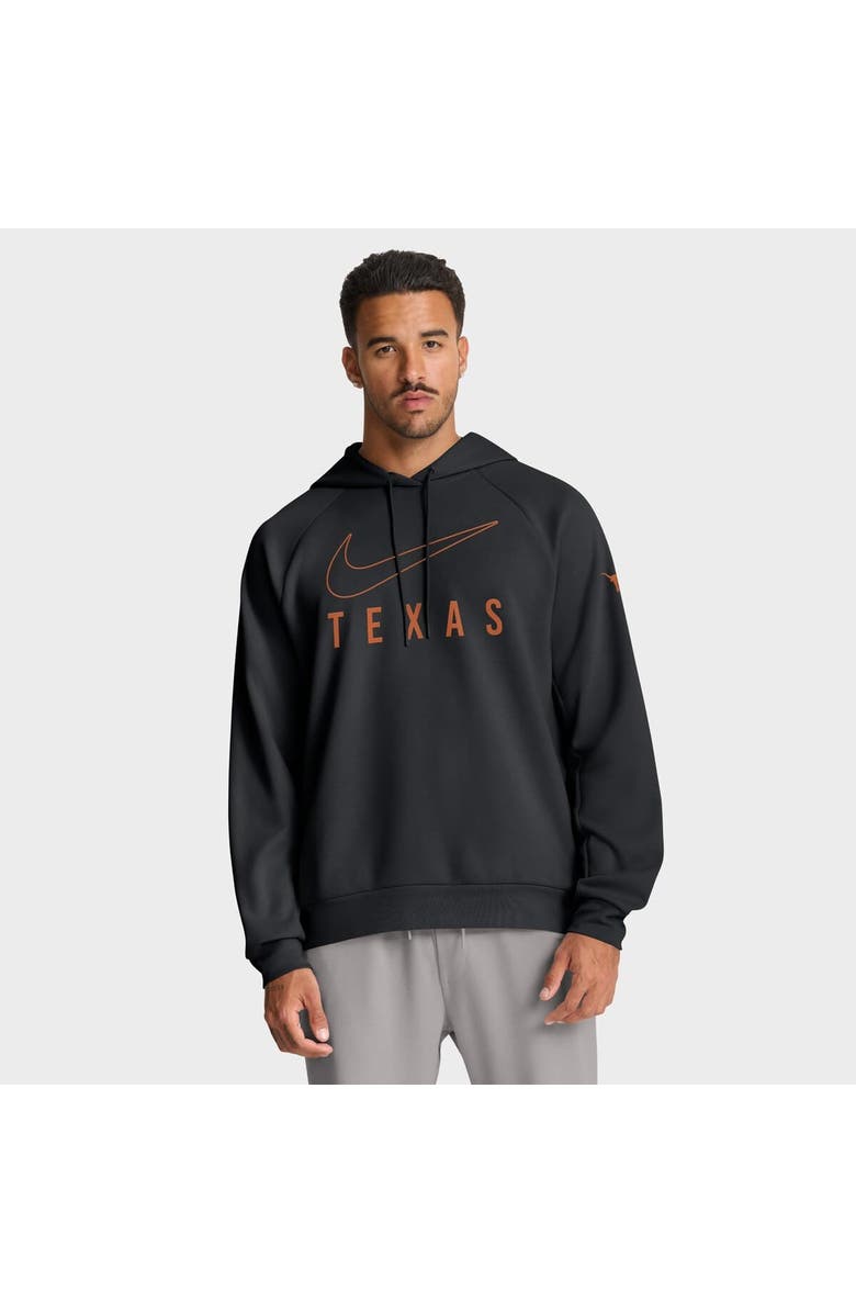 Nike Men's Nike Black Texas Longhorns Premium Raglan Performance Pullover Hoodie, Alternate, color, Black