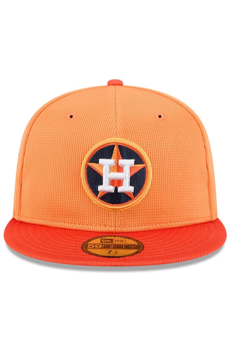 New Era Men's New Era Orange Houston Astros 2025 Spring Training 59FIFTY Fitted Hat, Alternate, color, Orange