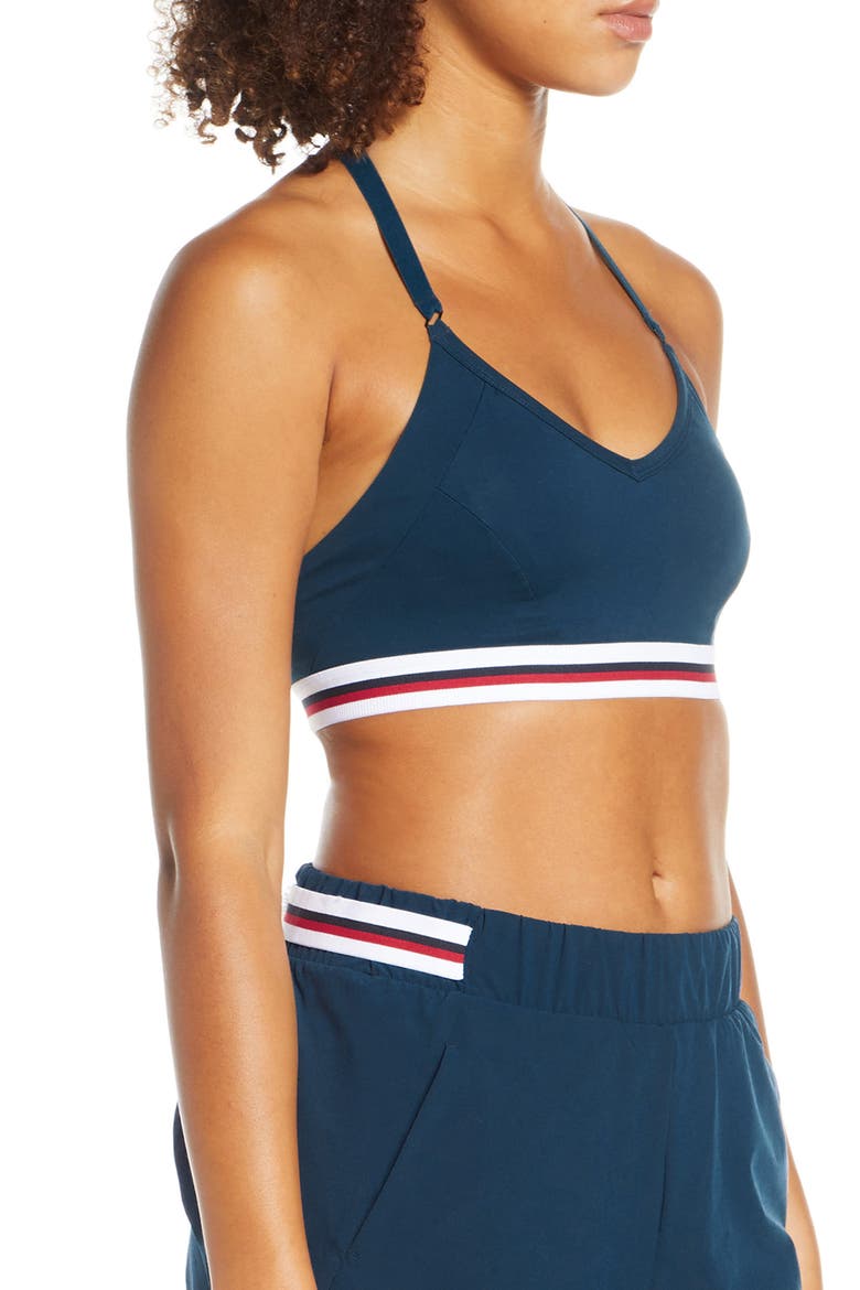 Galaxy Sports Bra, Alternate, color, DARK POSEIDON
