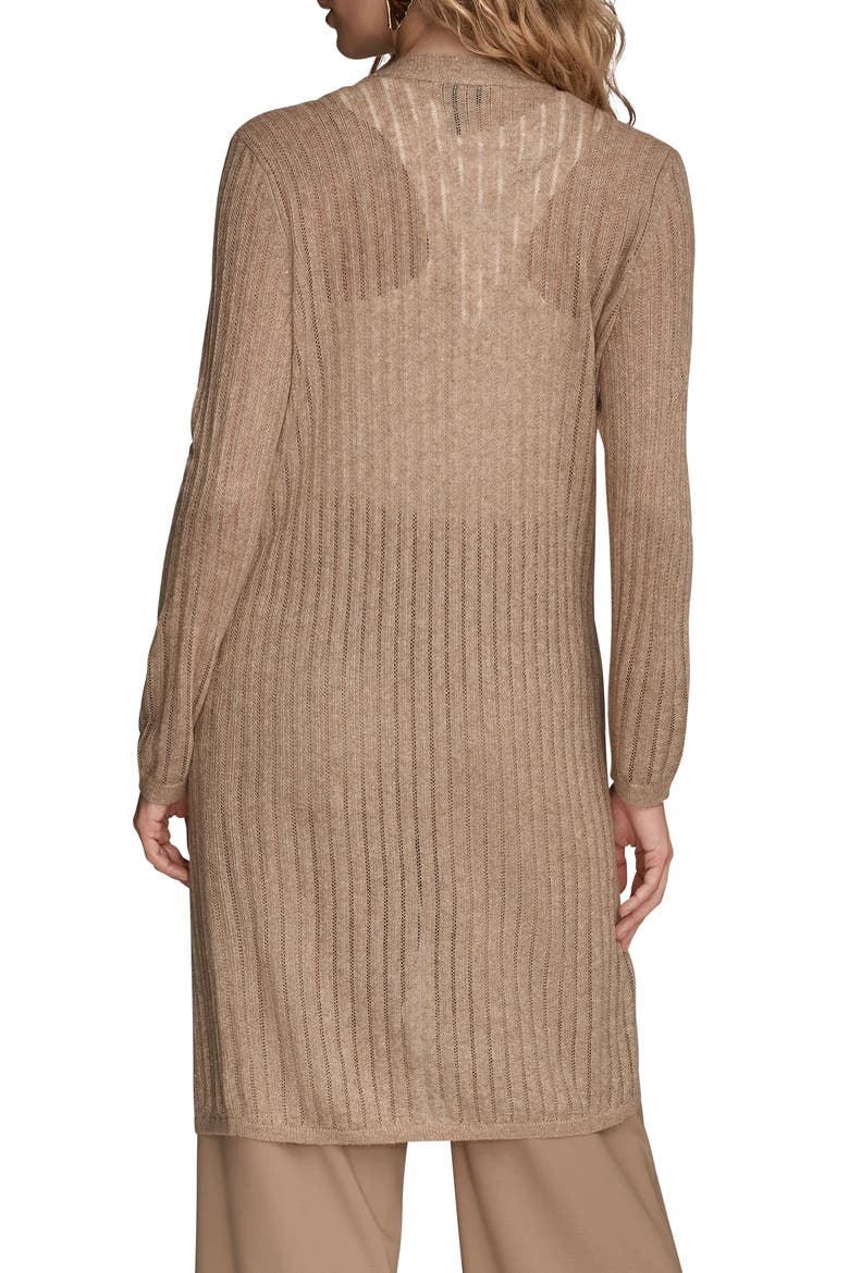 Pointelle Cardigan, Alternate, color, HEATHER NOLITA