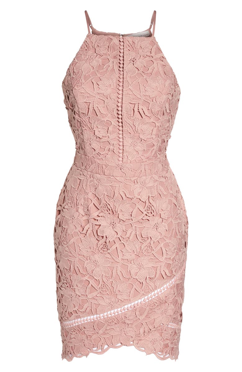 Adelyn Rae Lace Sheath Dress, Alternate, color, 