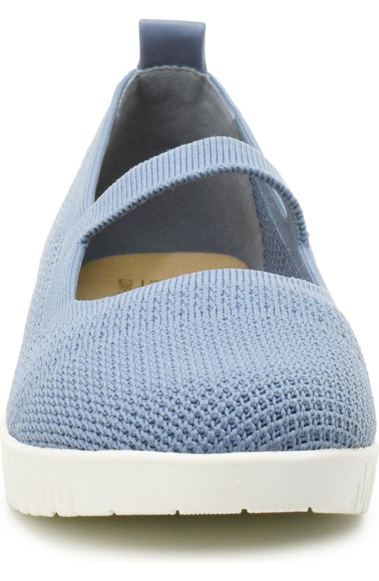 Taryn Rose Flexible Mary Jane Slip On Flat, Alternate, color, Blue
