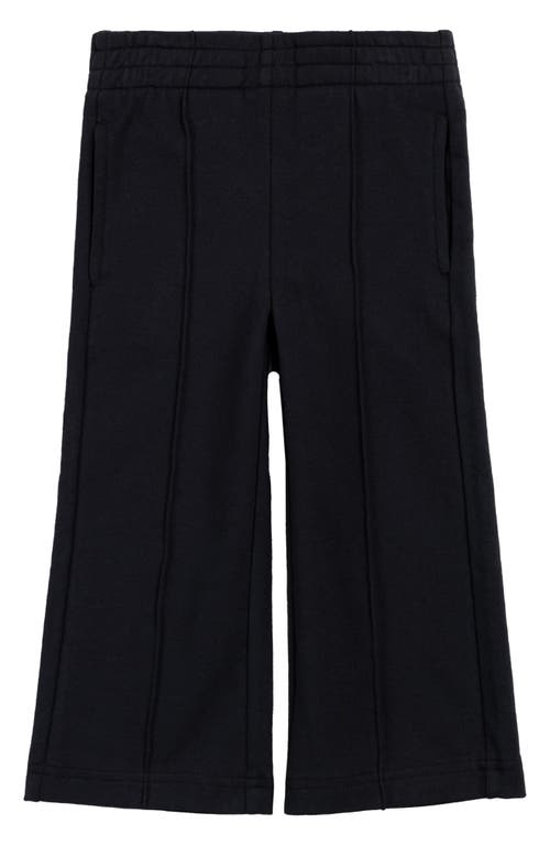Miles The Label Kids' Cotton Jersey Top & Wide Leg Pants Set In Black