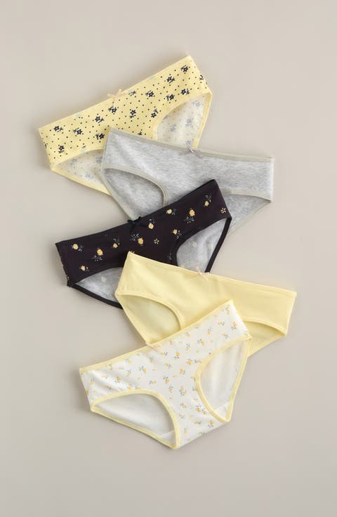 Kids' Assorted 5-Pack Stretch Cotton Hipster Briefs