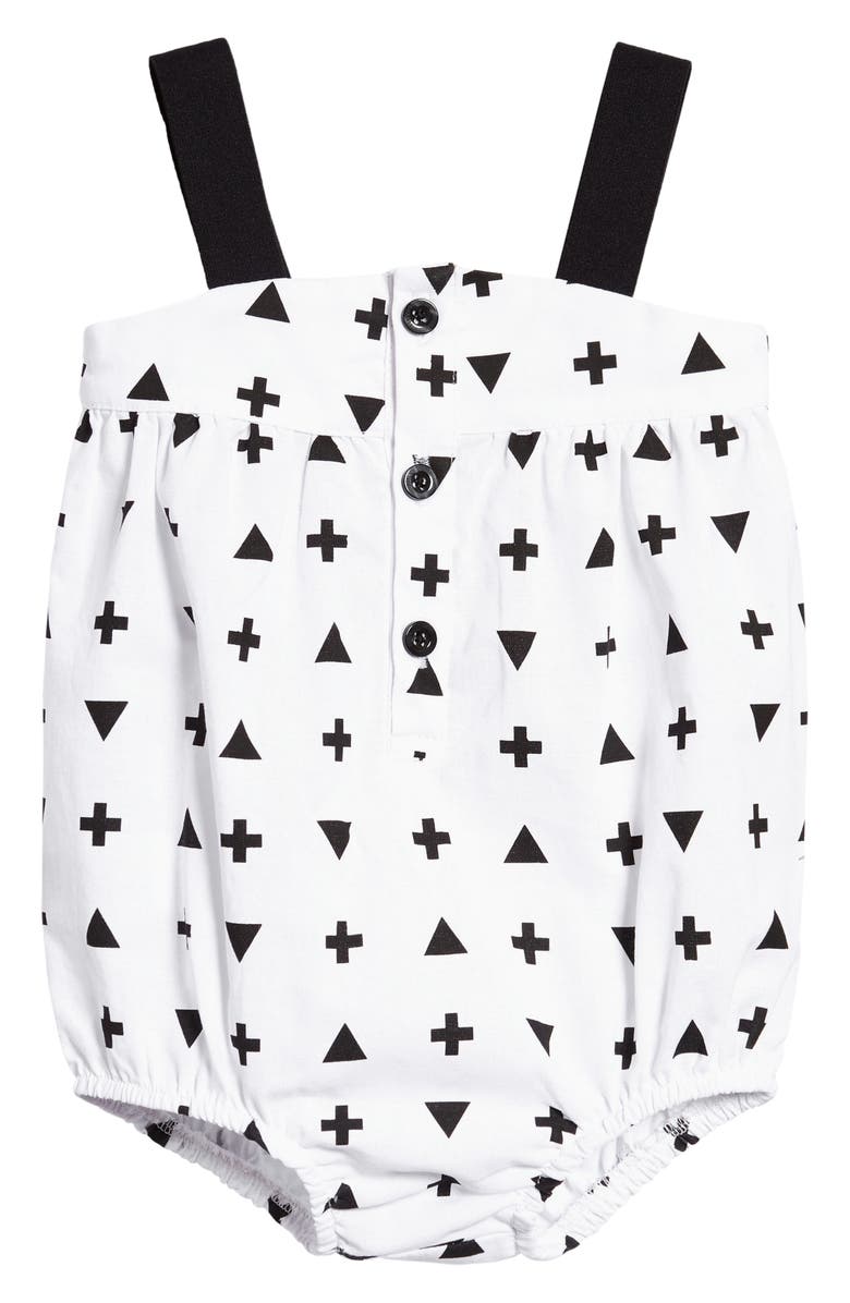 TINY TRIBE Graphic Print Balloon Bodysuit, Main, color,