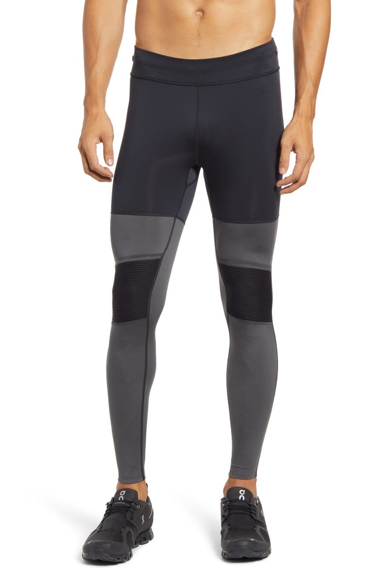 On Men's Long Performance Running Tights, Main, color,