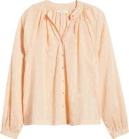 DÔEN Julienne Paisley Print Organic Cotton Button-Up Shirt