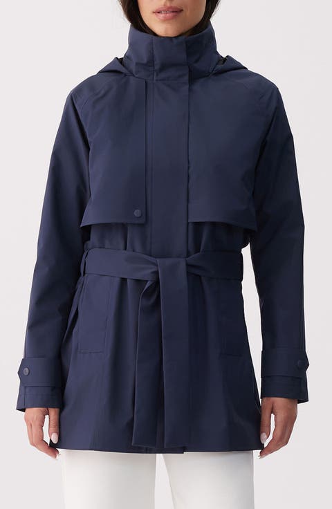 Aliz Water Repellent Short Trench Coat