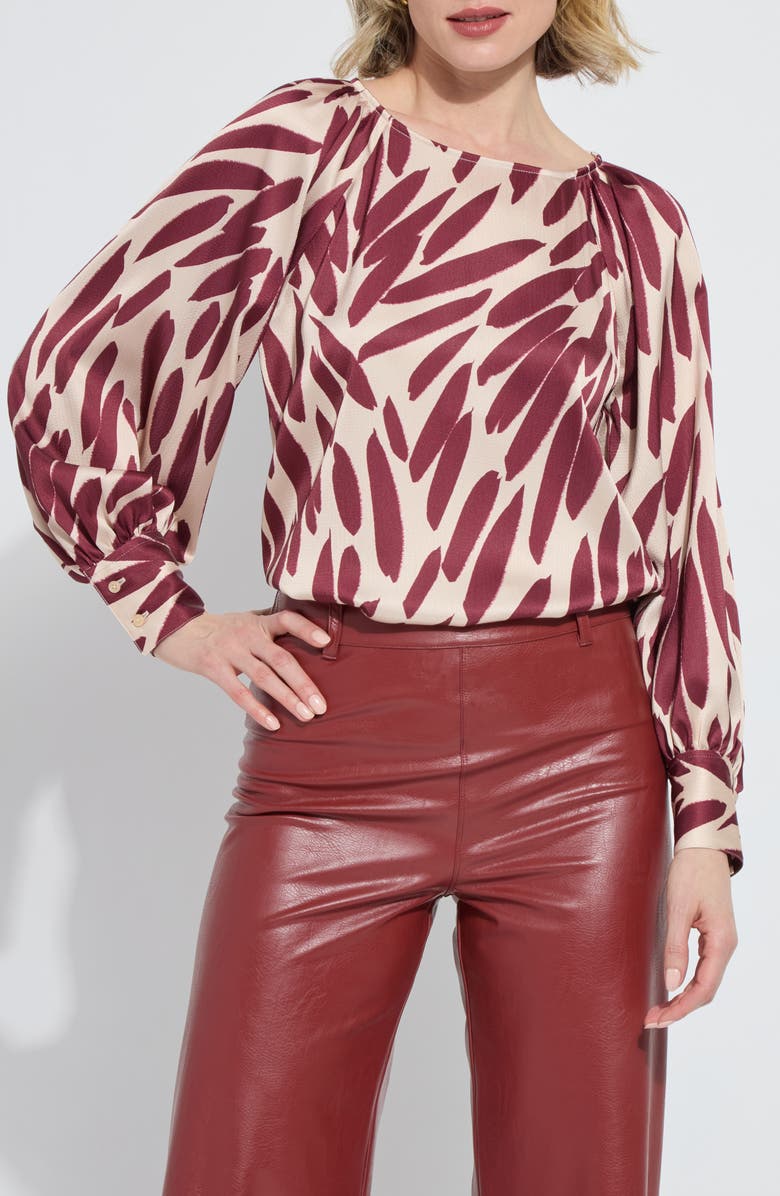 Lysse Naila Raglan Sleeve Top, Alternate, color, Autumn Leaf