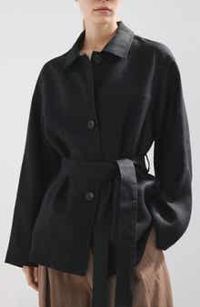 Belted Linen Jacket