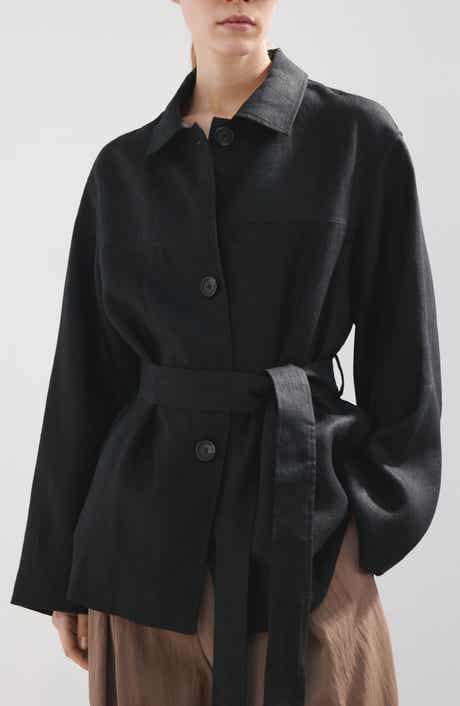 Belted Linen Jacket
