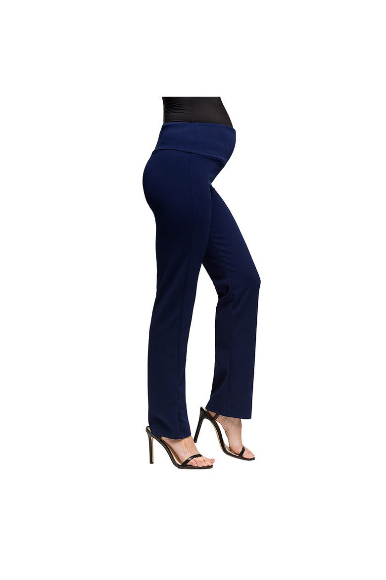 Maternity Stretch High Waist Dress Pants, Alternate, color, Navy