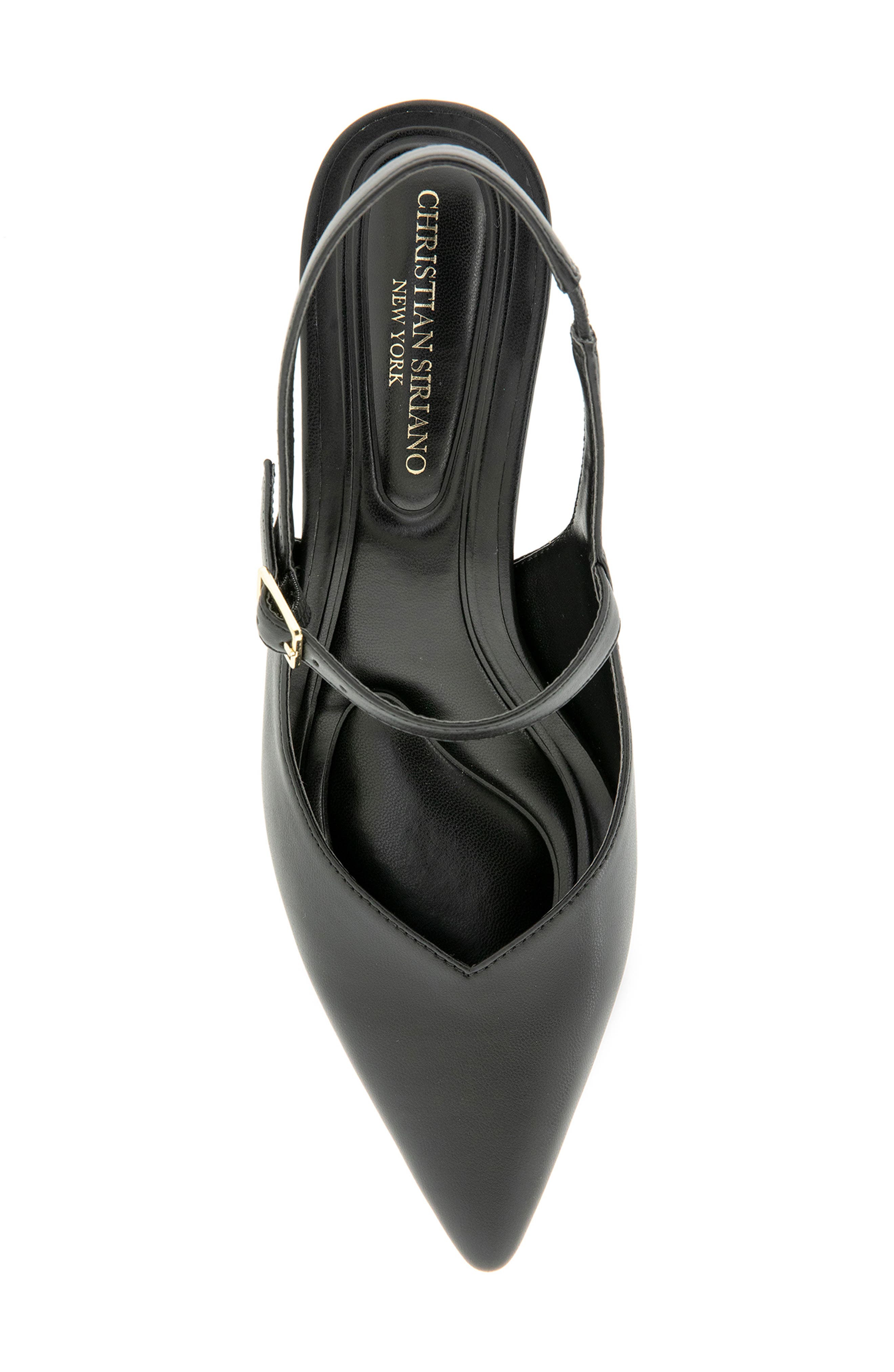 Christian Siriano Daray Slingback Pump, Alternate, color, Black Pu