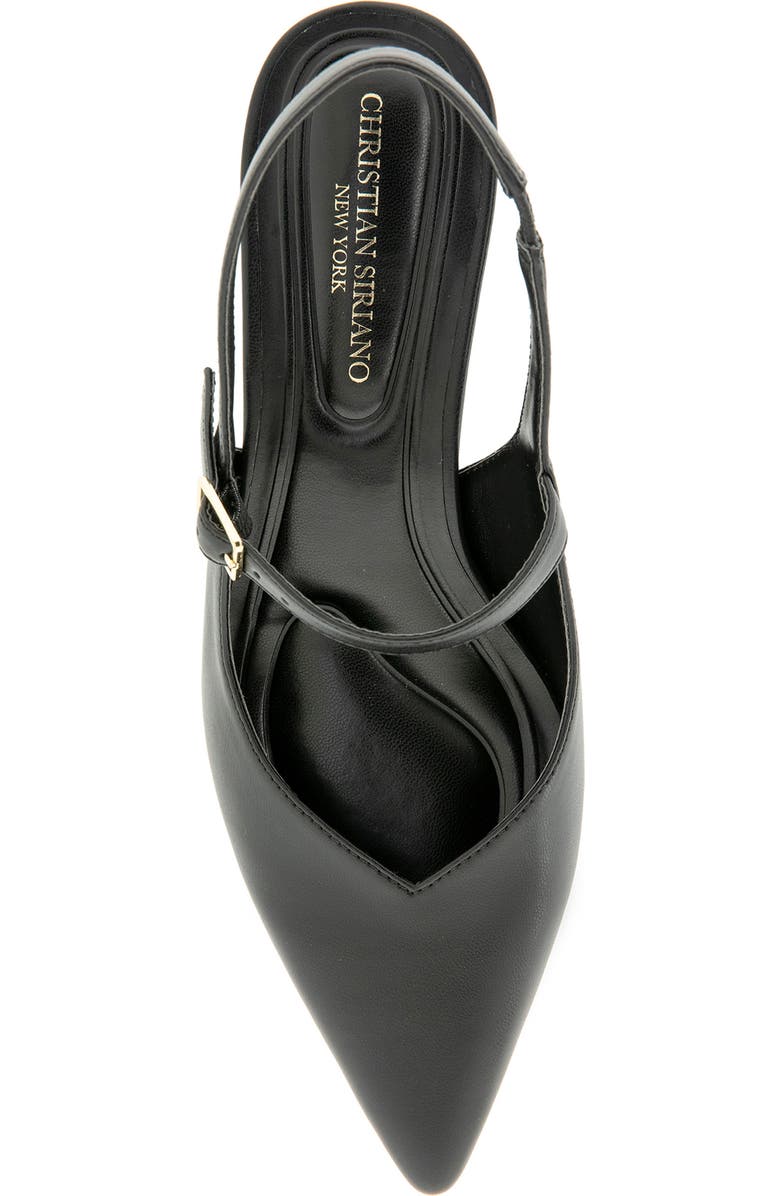 Christian Siriano Daray Slingback Pump, Alternate, color, Black Pu