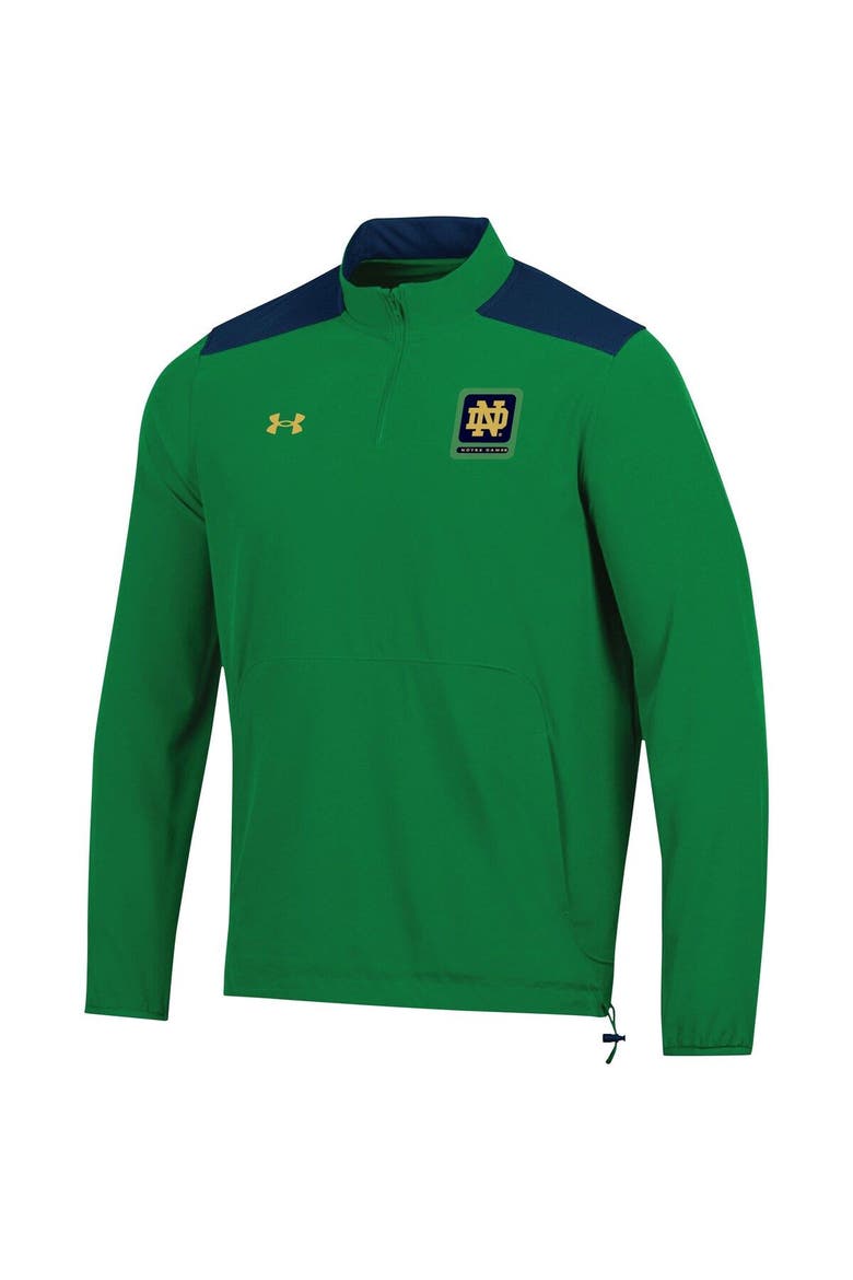 Men's Under Armour Green Notre Dame Fighting Irish 2023 Motivate Half-Zip Top, Alternate, color, Green